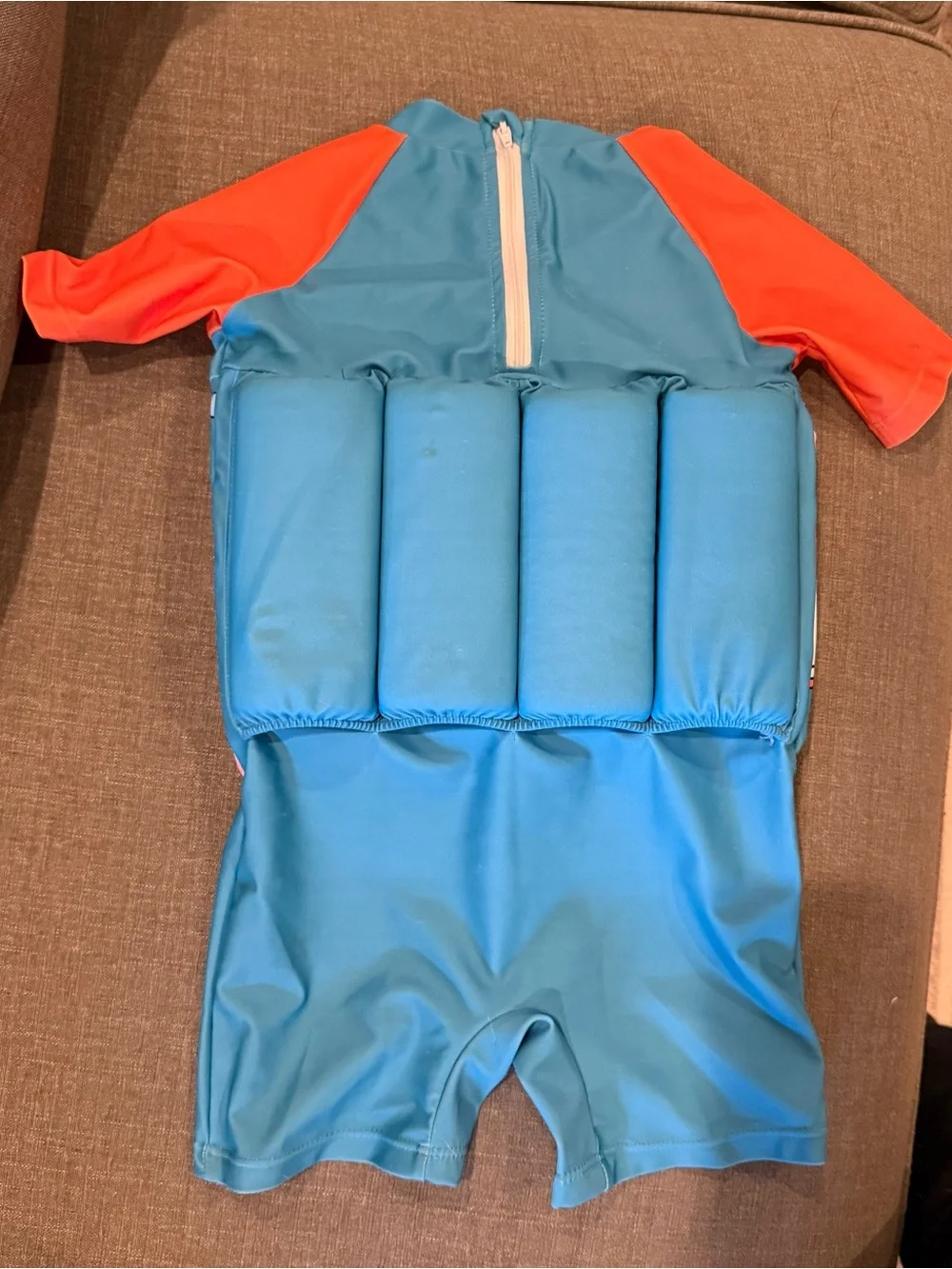 Kids Blue and Orange Swim Float Suit - Infant Puddle Jumper Style